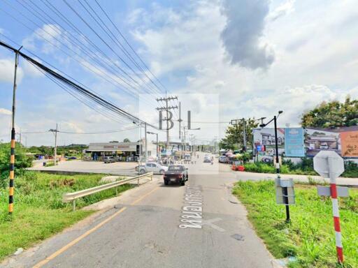 Street view with commercial area