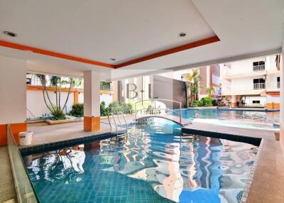 Swimming pool area in a residential building
