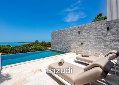Elegant 4-Bedroom Villa with Breathtaking Sea Views in Plai Laem