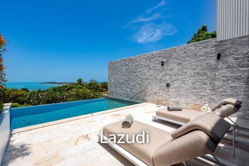 Elegant 4-Bedroom Villa with Breathtaking Sea Views in Plai Laem