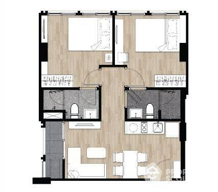 2-BR Condo at The Nest Chula - Samyan near MRT Sam Yan