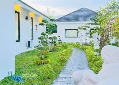 house exterior with garden pathway