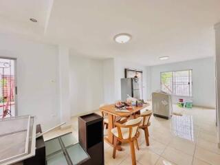 Spacious kitchen with dining area