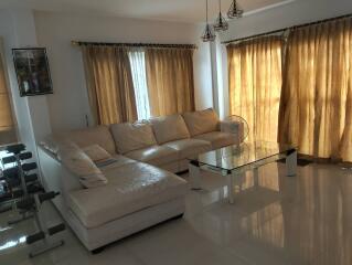 Spacious living room with natural lighting