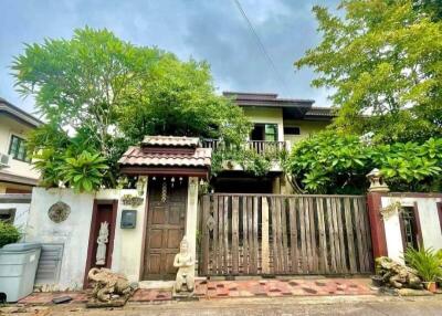 Exterior view of a house with greenery