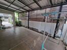 covered patio with tiled flooring