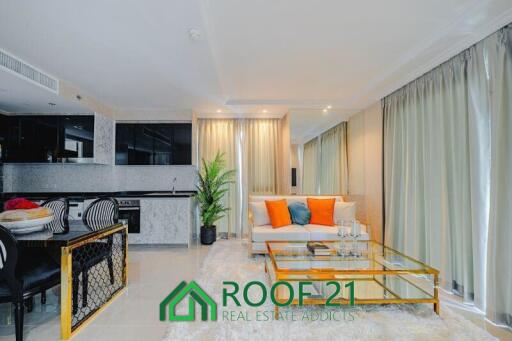 Luxury High-Rise Condo in Pattaya: Beach Access, Foreign Quota, Sea View, Spacious 2 Bedrooms