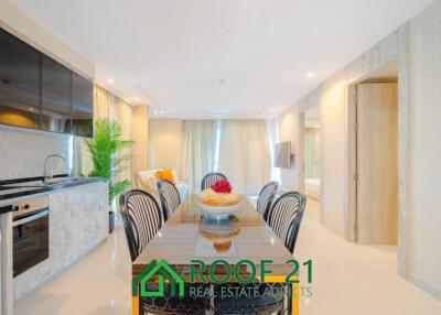 Luxury High-Rise Condo in Pattaya: Beach Access, Foreign Quota, Sea View, Spacious 2 Bedrooms