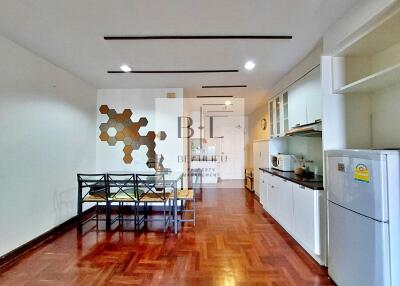 Spacious kitchen with dining area