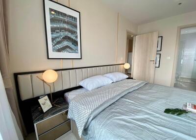 Well-decorated bedroom with modern furnishings