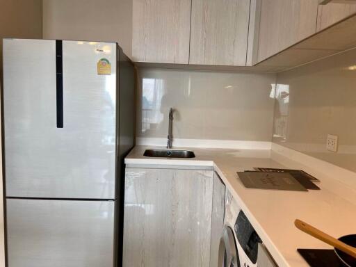 Modern kitchen with built-in appliances