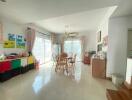 Bright and spacious dining area with natural light