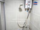 Shower area with water heater