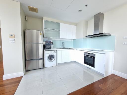 Modern kitchen with appliances and cabinetry