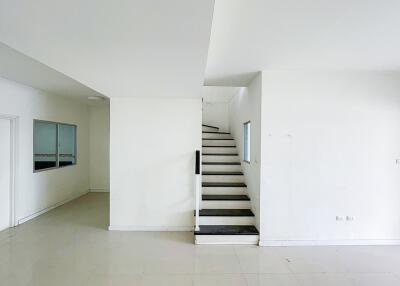 Minimalistic interior with staircase