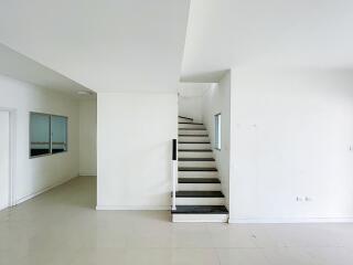 Minimalistic interior with staircase