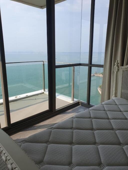 Bedroom with ocean view