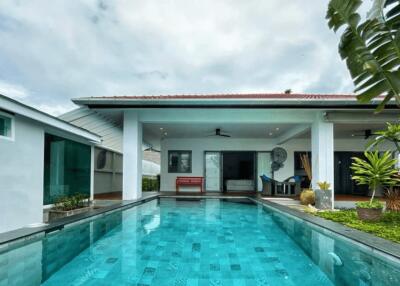 Modern house with outdoor pool