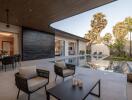 Outdoor patio with pool