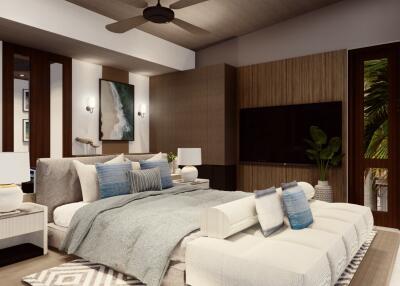 Modern bedroom with contemporary design