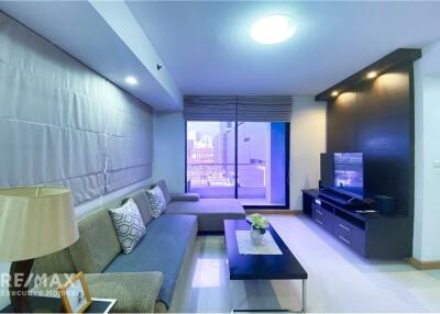 Modern 2 Bedroom Condo for Rent at Supalai Premier  7 Mins Walk to MRT Phetchaburi