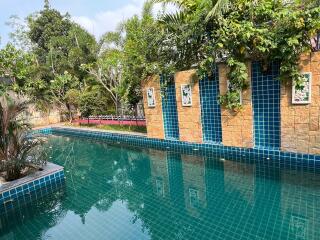 Outdoor swimming pool area