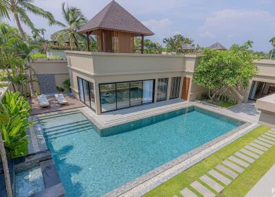 Modern villa with pool and garden