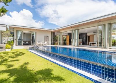 Modern house with pool and garden