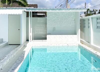 Outdoor pool at a modern property