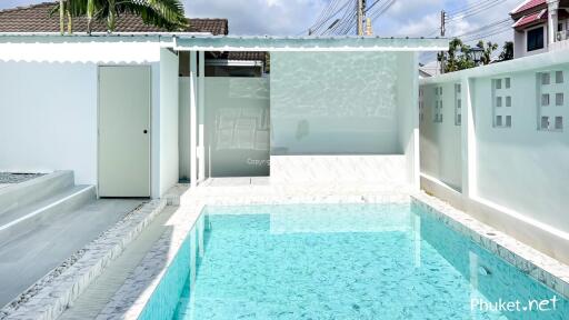 Outdoor pool at a modern property