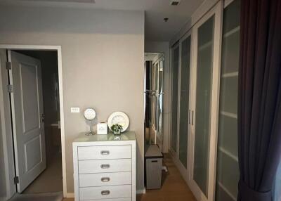 Spacious bedroom with closet and dresser