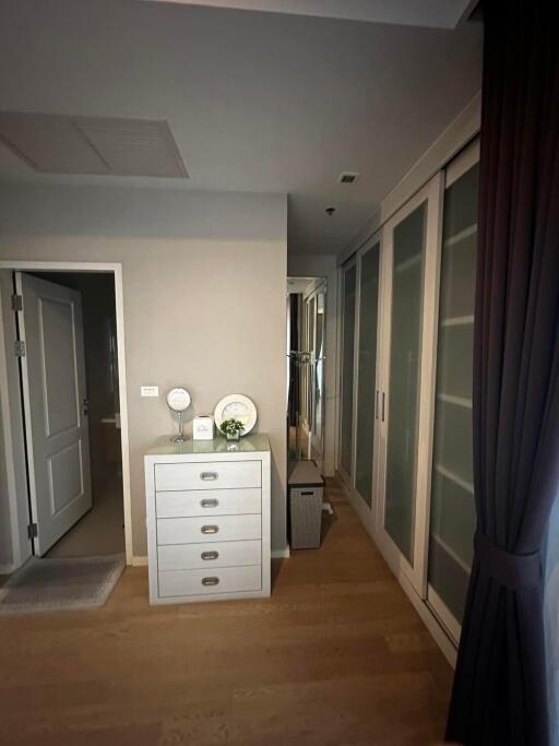 Spacious bedroom with closet and dresser