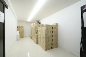 Storage room with boxes