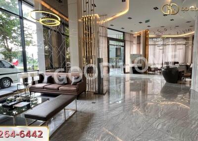 Modern lobby with luxurious decor