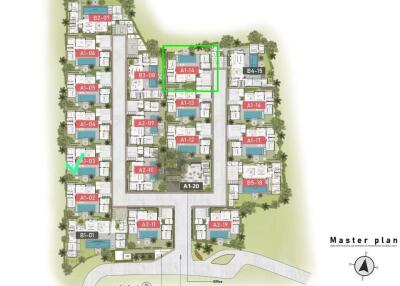 Master plan of residential community