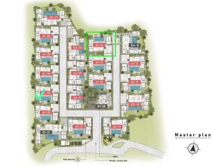 Master plan of residential community