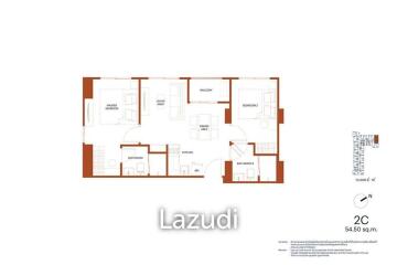 2 Bed 2 Bath 54.60 SQ.M. NIA By Sansiri