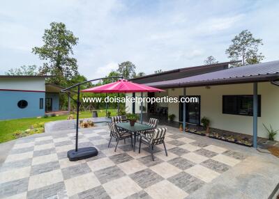 Incredible Nearly-New Modern Resort Style Home on 8+ Rai Overlooking a Lake for Sale in Luang Nuea, Doi Saket