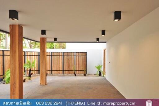 MORE-002PR Pool Villa Chiang Mai for rent 5 bedrooms, 5 bathrooms, Wang Tan Village, Hang Dong Chiang Mai.