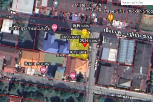 Property id130ls Land for sale with building in Jedyod,Changpuek 96sq.wa near Chiangmai university