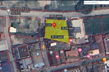 Property id143ls Land for sale in ChangPuek 0-2-45Rai near Rajabhat Chiangmai