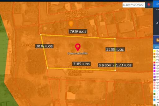 Property id145ls Land for sale in ChangPuek 1-2-78Rai near Rajabhat Chiangmai