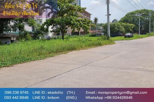 Property id145ls Land for sale in ChangPuek 1-2-78Rai near Rajabhat Chiangmai