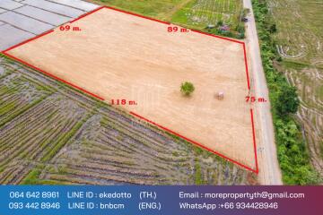 More-069ls Land for sale in San Kamphaeng, 4 rai 1 ngan, 72 sq.wa.