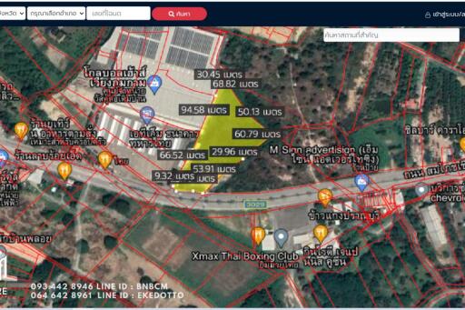 Property id044ls ขายที่ดิน สารภี 7-2-40ไร่ ใกล้เวียงกุมกาม