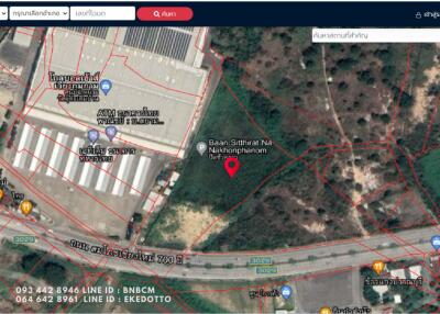 Property id044ls Land for sale in Saraphi 7-2-40Rai near Wiang Kum Kam