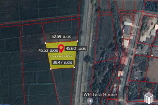 Property id 225ls Land for sale in San Pong, Mae Rim. 1-1-11Sq.wa., near San Pong Subdistrict Municipality.