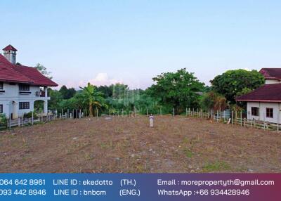 More-072LS Land for sale in Chiang Mai 1 rai 1 ngan 13 sq.wa. near the outer ring road Don Kaeo Sub-district. Mae Rim District, Chiang Mai