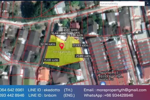 Property id053ls Land for sale in Faham 0-2-31 Rai near Theppanya Hospital