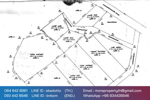 More-067LS Land for sale in Chiang Mai 123 Rai , next to the road 1095, near the intersection of Mae Malai-Pai, Mae Taeng, Chiang Mai.